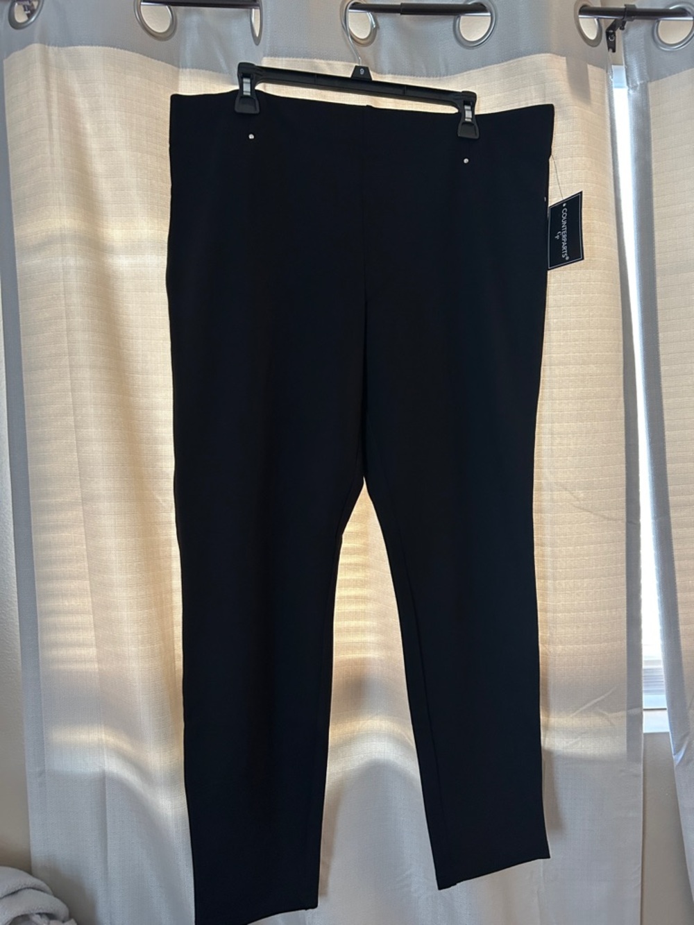 Counterparts Black Ponte High-Rise Ankle Pants